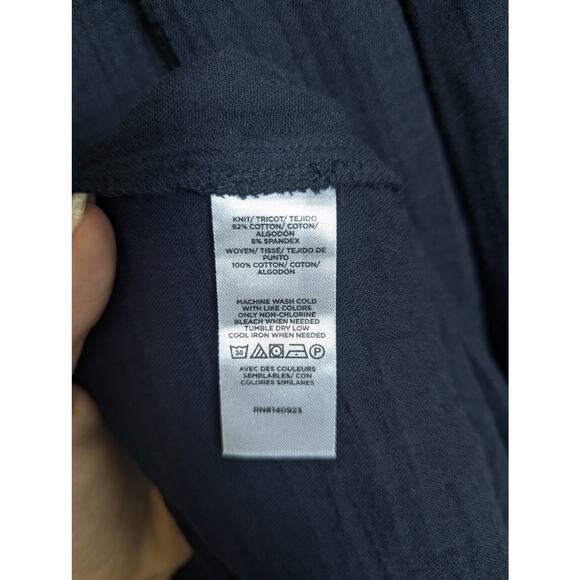 LOFT Beach Black Mixed Media Strapless Cotton Side Slits Maxi Dress Women L NWOT - Picture 9 of 13